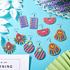 DIY Diamond Painting Geometric Acrylic Earring Kit DIY-TAC0021-19-6