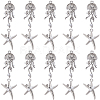 20Pcs 2 Styles Alloy Resin Pendants FIND-SC0013-38-1