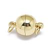 Rack Plating Brass Magnetic Clasps with Loops KK-F801-03B-G-2