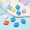 Spray Painted Alloy Charms PALLOY-YW0001-64-5