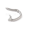 Brass Twister Clasps KK-L245-38P-2