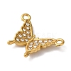 PVD Vacuum Plating 304 Stainless Steel Rhinestone Pendants STAS-L081-002G-02-2