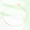 1.5MM 201 Stainless Steel Wire Choker Necklace NJEW-Z098-02G-5
