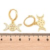 Brass Micro Pave Cubic Zirconia Hoop Dangle Earrings EJEW-G471-52G-5