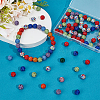 10mm Disco Ball Clay Beads Mixed Colors Pave Rhinestones Spacer Round Beads RB-PH0003-10mm-M-4