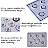8 Sizes Plastic Rectangle Bracelet Design Board TOOL-D052-02-5