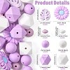 30Pcs Silicone Beads SIL-FS0001-33-4