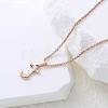 Stainless Steel Letter Pendant Necklaces for Women Men GR8130-10-1