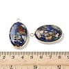 Dyed Synthetic Imperial Jasper Pendants G-D337-03F-G-3