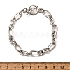 Tarnish Resistant Unisex 304 Stainless Steel Figaro Chain Bracelets X-BJEW-H541-06A-P-5