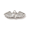 Rack Plating Alloy Rhinestone Charms PALLOY-O106-03P-02-2