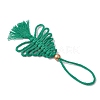 Cotton Christmas Trees Pendant Decoration HJEW-JM03830-02-4