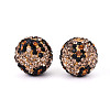 Polymer Clay Pave Rhinestone Beads RB-T018-02A-1