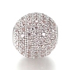 CZ Jewelry Brass Micro Pave Cubic Zirconia Round Beads LS-ZIRC-M024-06P-2
