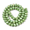 Electroplate Glass Beads Strands EGLA-A044-P8mm-B30-3