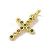 Brass Micro Pave Cubic Zirconia Pendants KK-M283-20C-02-2