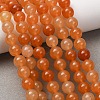 Natural Red Aventurine Beads Strands X-GSR023-5