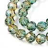 Baking Paint Transparent Glass Beads X1-DGLA-A035-T10mm-A08-4