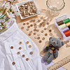 200Pcs 10 Styles 2-Hole Natural Coconut Buttons DIY-GA0008-28-4