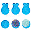 Boutigem 6Pcs 6 Style DIY Silicone Fondant Molds DIY-BG0001-22-7