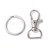 Alloy and Iron Keychain Clasps PALLOY-XCP0001-70-2