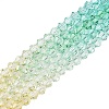 Gradient Color Baking Paint Glass Bead Strands X1-DGLA-A039-T2mm-A013-4