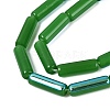 Electroplate Imitation Jade Glass Beads Strands EGLA-Q132-02A-D05-3