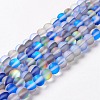 Synthetic Moonstone Beads Strands G-E573-01B-27-2