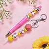 50Pcs 2 Styles Fruit Printed Wood European Beads WOOD-SZ0001-30-6