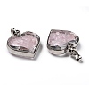 Glass Bottle Pendants G-Z010-02H-2