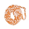Frosted Crackle Glass Beads Strands GLAA-U001-8mm-M10-3