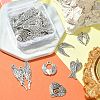 30Pcs 6 Styles Alloy Pendant FIND-YW0003-38-5