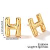 Brass Stud Earrings LS-UV9543-8-1