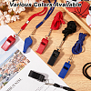 ABS Plastic Sports Outdoor Whistles NJEW-CN0001-09E-4