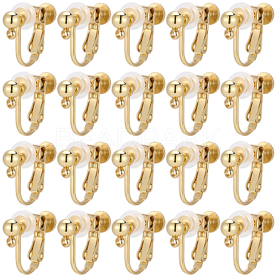 20Pcs 316 Stainless Steel Clip-on Earring Findings STAS-BBC0008-59G-1