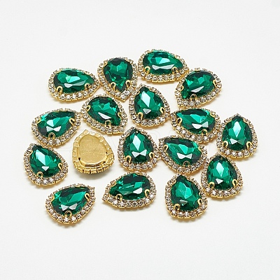 Sew on Rhinestone RGLA-T122-10x14-15G-1