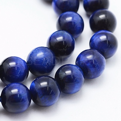 Natural Tiger Eye Beads Strands G-F561-8mm-B02-1