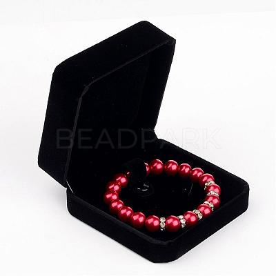 Square Velvet Bangle Bracelet Boxes BC099-1-1