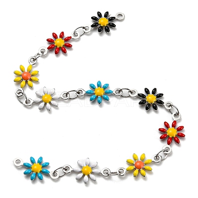 304 Stainless Steel Flower Link Chain CHS-E011-01P-01-1