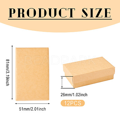 Rectangle Cardboard Paper Jewelry Box CON-TAC0015-01C-1