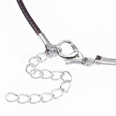 Waxed Cotton Cord Necklace Making X-MAK-S032-1.5mm-B02-1