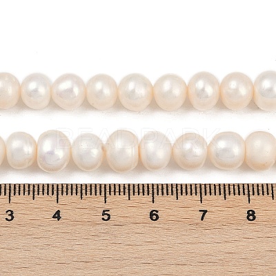 Natural Cultured Freshwater Pearl Beads Strands PEAR-I007-07J-06B-1
