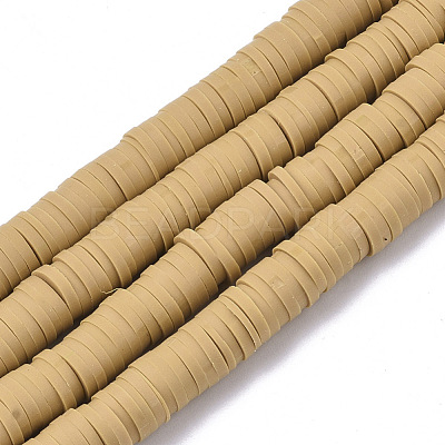Handmade Polymer Clay Bead Strands CLAY-S094-6mm-A02-1