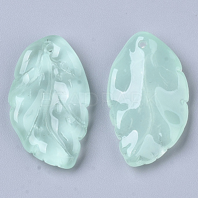 Transparent Spray Painted Glass Pendants X1-GLAA-T013-02-C02-1