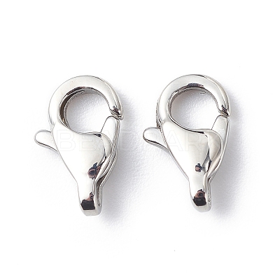 Tarnish Resistant 304 Stainless Steel Lobster Claw Clasps STAS-Q048-1-1