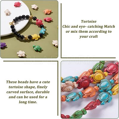 Synthetic Turquoise Beads Strands G-NB0003-71-1