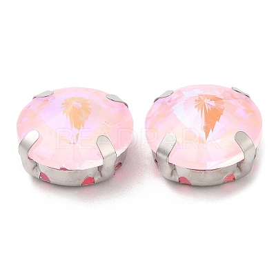 Mocha Fluorescent(MI) Flat Round Sew on Rhinestone GGLA-M006-02A-P05-1