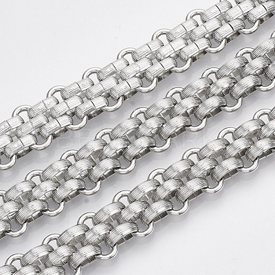 Tarnish Resistant 304 Stainless Steel Mesh Chains STAS-R100-29B-1