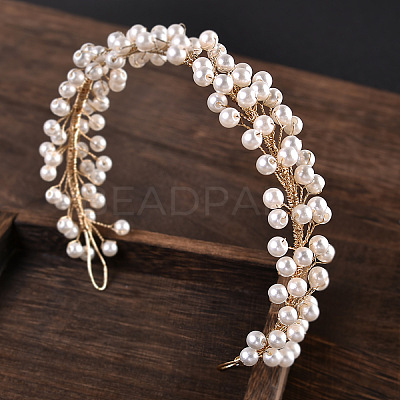 Pearl Crystal Soft Chain Hairband - Bridal Wedding Hair Accessories. ST7944586-1