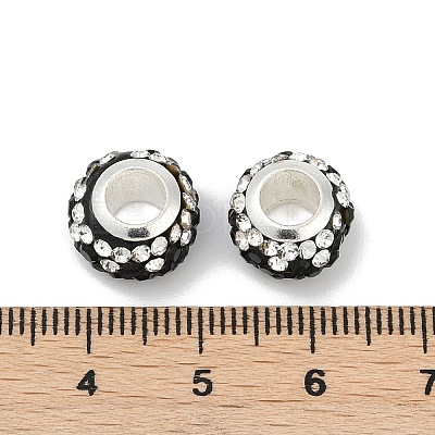 Alloy Rhinestone Clay Pave Beads ALRI-D300-02S-05-1